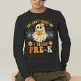 You Can't Scare Me I Teach Pre-K Halloween Teacher Ghost Men's Long Sleeve T-Shirt, funny gift