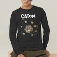 Catom Science Teacher Chemistry Lover Physics School Cat Men's Long Sleeve T-Shirt, funny gift Catom Science Teacher Chemistry Lover Physics School Cat Men's Long Sleeve T-Shirt, funny gift
