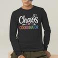 Chaos Coordinator Teacher Student Back To School 2025 Men's Long Sleeve T-Shirt, funny gift Chaos Coordinator Teacher Student Back To School 2025 Men's Long Sleeve T-Shirt, funny gift