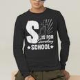 Christian Teacher S Is For Sunday School Essentials Men's Long Sleeve T-Shirt, funny gift Christian Teacher S Is For Sunday School Essentials Men's Long Sleeve T-Shirt, funny gift
