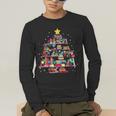 Christmas Library Tree Love Reading Books Nerd Teacher Men's Long Sleeve T-Shirt, funny gift Christmas Library Tree Love Reading Books Nerd Teacher Men's Long Sleeve T-Shirt, funny gift