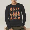 Christmas Math Teacher Equation Gingerbread With Santa Hat Men Women Men's Long Sleeve T-Shirt, funny gift