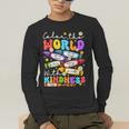 Color The World With Kindness Crayon Positivity Teacher Men's Long Sleeve T-Shirt, funny gift