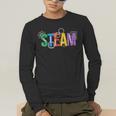 Colorful Steam Letters For Steam Program Teacher And Student Men's Long Sleeve T-Shirt, funny gift Colorful Steam Letters For Steam Program Teacher And Student Men's Long Sleeve T-Shirt, funny gift