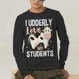 Cow Teacher Lover Men's Long Sleeve T-Shirt, funny gift