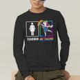 Cute Art Teacher Magical Dabbing Unicorn Artist Men's Long Sleeve T-Shirt, funny gift Cute Art Teacher Magical Dabbing Unicorn Artist Men's Long Sleeve T-Shirt, funny gift