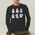 Cute Boo Ghost Reading Books Halloween Librarian Teacher Kid Men's Long Sleeve T-Shirt, funny gift Cute Boo Ghost Reading Books Halloween Librarian Teacher Kid Men's Long Sleeve T-Shirt, funny gift