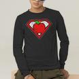 Cute Distressed Super Teacher Superhero Apple Shirt Men's Long Sleeve T-Shirt, funny gift Cute Distressed Super Teacher Superhero Apple Shirt Men's Long Sleeve T-Shirt, funny gift