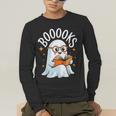 Cute Ghost Reading Book Librarian Teacher Halloween Costume Men's Long Sleeve T-Shirt, funny gift Cute Ghost Reading Book Librarian Teacher Halloween Costume Men's Long Sleeve T-Shirt, funny gift