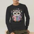 Cute Reading Owl Book Lover Teacher Librarian Bookworm Men's Long Sleeve T-Shirt, funny gift Cute Reading Owl Book Lover Teacher Librarian Bookworm Men's Long Sleeve T-Shirt, funny gift