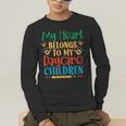 Daycare Children Childcare Provider Teacher PreK Nursery Men's Long Sleeve T-Shirt, funny gift