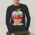 Dripping Apple Ice Cream Cone Cute Teacher Appreciation Men's Long Sleeve T-Shirt, funny gift Dripping Apple Ice Cream Cone Cute Teacher Appreciation Men's Long Sleeve T-Shirt, funny gift