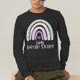Early Headstart Cute Retro Rainbow Teachers Men's Long Sleeve T-Shirt, funny gift