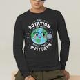 Earth Day Rotation Of The Earth Makes My Day Science Teacher Men's Long Sleeve T-Shirt, funny gift Earth Day Rotation Of The Earth Makes My Day Science Teacher Men's Long Sleeve T-Shirt, funny gift