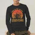 English Teacher Matching This Is My Scary Halloween Costume Men's Long Sleeve T-Shirt, funny gift
