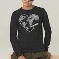 ESL Teacher ESOL Student Cute Heart Shape English Teacher Men's Long Sleeve T-Shirt, funny gift