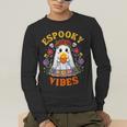 Espooky Vibes Spanish Mexican Halloween Ghost Teachers Men's Long Sleeve T-Shirt, funny gift Espooky Vibes Spanish Mexican Halloween Ghost Teachers Men's Long Sleeve T-Shirt, funny gift