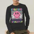 Everyone Communicates Differently Autism Awareness Teacher Men's Long Sleeve T-Shirt, funny gift Everyone Communicates Differently Autism Awareness Teacher Men's Long Sleeve T-Shirt, funny gift
