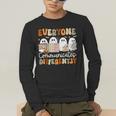 Everyone Communicates Differently Halloween Sped Teacher Men's Long Sleeve T-Shirt, funny gift Everyone Communicates Differently Halloween Sped Teacher Men's Long Sleeve T-Shirt, funny gift