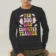 Faboolous COMPUTER TEACHER Costume This Is My Spooky Mom Dad Men's Long Sleeve T-Shirt, funny gift