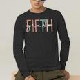 Fifth Grade Girls Boys Teacher Team 5th Grade Squad Men's Long Sleeve T-Shirt, funny gift