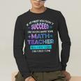 If At First You Don't Succeed Try Doing Your Math Teacher Men's Long Sleeve T-Shirt, funny gift If At First You Don't Succeed Try Doing Your Math Teacher Men's Long Sleeve T-Shirt, funny gift