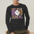 First Grade Boo Crew Teacher Student Halloween Costume Men's Long Sleeve T-Shirt, funny gift
