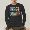First Grade Dream Team Back To School 1st Grade Teacher Men's Long Sleeve T-Shirt, funny gift