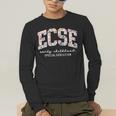Floral ECSE Early Childhood Special Education SPED Teacher Men's Long Sleeve T-Shirt, funny gift