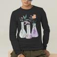 Flowers Test Tube Chemistry Student Science Teacher Women Men's Long Sleeve T-Shirt, funny gift Flowers Test Tube Chemistry Student Science Teacher Women Men's Long Sleeve T-Shirt, funny gift