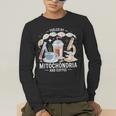Fueled By Mitochondria Coffee Science Teacher Student Men's Long Sleeve T-Shirt, funny gift