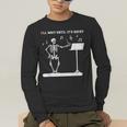 Funny Skeleton Music Teacher I'Ll Wait Until It's Quiet Men's Long Sleeve T-Shirt, funny gift Funny Skeleton Music Teacher I'Ll Wait Until It's Quiet Men's Long Sleeve T-Shirt, funny gift