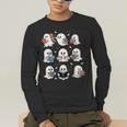 Ghosts With Books Library Halloween Men Women Kids Teacher Men's Long Sleeve T-Shirt, funny gift