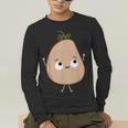 Good Egg Teacher Halloween Costume The Couch Potato Men's Long Sleeve T-Shirt, funny gift