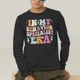 Groovy In My Behavior Specialist Era Behavior Teachers Men's Long Sleeve T-Shirt, funny gift