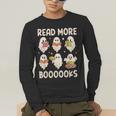 Groovy Halloween Ghost Read More Boooooks Librarian Teacher For Men Women Kids Men's Long Sleeve T-Shirt, funny gift Groovy Halloween Ghost Read More Boooooks Librarian Teacher For Men Women Kids Men's Long Sleeve T-Shirt, funny gift