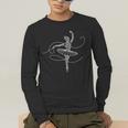 Halloween Ballet Mummy Ballerina Spooky Dance Teacher Women Men's Long Sleeve T-Shirt, funny gift