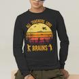 Halloween Costume Teacher Love Brains Zombie Men's Long Sleeve T-Shirt, funny gift Halloween Costume Teacher Love Brains Zombie Men's Long Sleeve T-Shirt, funny gift