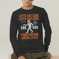 Halloween Lets Eat Kids Punctuation Teacher Men's Long Sleeve T-Shirt, funny gift