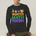 Halloween Monster Math Teacher Men Women Men's Long Sleeve T-Shirt, funny gift Halloween Monster Math Teacher Men Women Men's Long Sleeve T-Shirt, funny gift