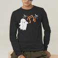 Halloween Music Note Ghost Teacher Fall Musical Instrument Men's Long Sleeve T-Shirt, funny gift Halloween Music Note Ghost Teacher Fall Musical Instrument Men's Long Sleeve T-Shirt, funny gift