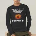 Halloween Pumpkin Pi Math Geometry Teachers Students For Men Women Kids Men's Long Sleeve T-Shirt, funny gift