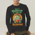 Halloween Teacher Librarian Monster Reading Books Men Women Kids Men's Long Sleeve T-Shirt, funny gift Halloween Teacher Librarian Monster Reading Books Men Women Kids Men's Long Sleeve T-Shirt, funny gift