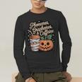Halloween Teacher Phonemes Graphemes Caffeine Coffee Lover Men's Long Sleeve T-Shirt, funny gift