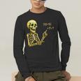 Halloween Teacher Six Seven 6 7 Skeleton Spooky Costume Men's Long Sleeve T-Shirt, funny gift Halloween Teacher Six Seven 6 7 Skeleton Spooky Costume Men's Long Sleeve T-Shirt, funny gift