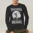Halloween Teacher Tshirts Zombie Teachers Love Brains Men's Long Sleeve T-Shirt, funny gift Halloween Teacher Tshirts Zombie Teachers Love Brains Men's Long Sleeve T-Shirt, funny gift