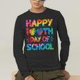 Happy 100th Day Of School Teacher Student 100 Days Tie Dye Men Women Kids Men's Long Sleeve T-Shirt, funny gift