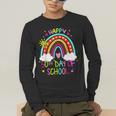 Happy 50th Days Of School Rainbow Teacher 50 Days Smarter Men's Long Sleeve T-Shirt, funny gift Happy 50th Days Of School Rainbow Teacher 50 Days Smarter Men's Long Sleeve T-Shirt, funny gift