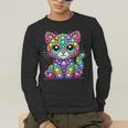 Happy Dot Day Colorful Polka Dot Cat Kitten Teachers Kids Men's Long Sleeve T-Shirt, funny gift