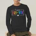 Happy Fri-Yay Fri Yay Teacher Student Friday Weekend Men's Long Sleeve T-Shirt, funny gift Happy Fri-Yay Fri Yay Teacher Student Friday Weekend Men's Long Sleeve T-Shirt, funny gift